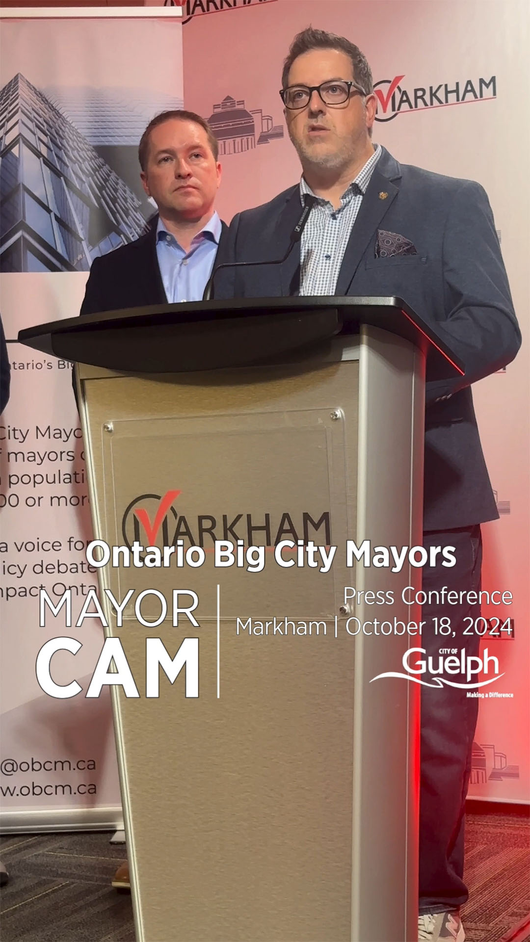 Ontario Big City Mayors Press Conference | 18 Oct 24